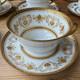 Hutschenreuther Selb Bavaria Porcelain Teacup/ Saucer 18 Pc Set White/gold Decor