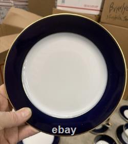 Hutschenreuther cobalt gold bands 6 plates 6 cups & saucers