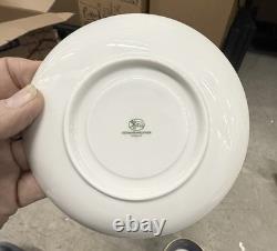 Hutschenreuther cobalt gold bands 6 plates 6 cups & saucers