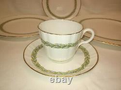 Illinois Central Icrr Land Of Corn China Coffee Cup & Saucer Adams England Gold