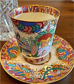 Imperial Porcelain Cup Saucer Gold Lomonosov from japan