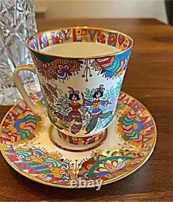 Imperial Porcelain Cup Saucer Gold Lomonosov from japan