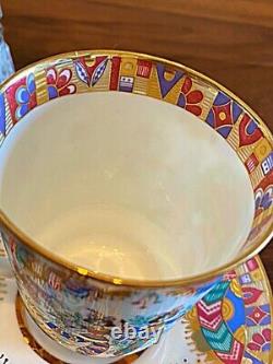 Imperial Porcelain Cup Saucer Gold Lomonosov from japan