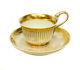 Imperial Royal Vienna Porcelain And Gilt Striped Cup & Saucer, 1821