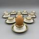 J&c Bavaria O&eg Royal Austria Antique Egg Cups Saucers Gold Trim 19 Pc