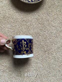 James Donovan Of Dublin Coffee Cup And Saucer Gilded C1790