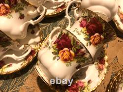 Job Lot Vintage Royal Albert Old Country Roses Bone China Floral & Gilded