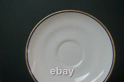 KPM Berlin Blue Cobalt & Gold 3 Cups 2 Saucers Early 19th Century