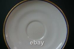 KPM Berlin Blue Cobalt & Gold 3 Cups 2 Saucers Early 19th Century