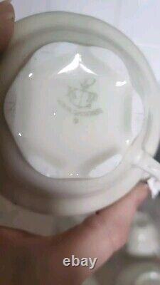 Karlskrona Coffee Cups And Saucers 1950 Champain Colour Set Of 4 Cups Saucers