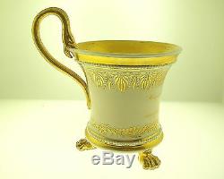 Kpm 1831 Cup & Saucer Special Order Very Rare Gilded With 24k Gold B/o