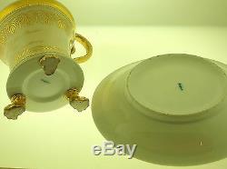 Kpm 1831 Cup & Saucer Special Order Very Rare Gilded With 24k Gold B/o