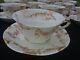 Limoges Theodore Haviland Gold Pink Rose Schleiger 145 Tea Cup & Saucers 12each