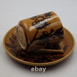 LINTHORPE POTTERY Dr Christopher Dresser ART POTTERY CUP & SAUCER