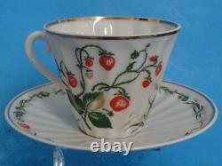 LOT of 5 pcs LOMONOSOV USSR FLORAL GOLD TEA CUP SAUCER MINT ALL FOR ONE PRICE