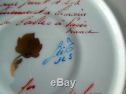 Le Tallec Cup Saucer Tiffany Celeste Pate Sur Pate Enamel Signed Numbered HP