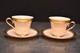 Lenox Aristocrat 2 Cups &saucers Gold Encrusted Teacups
