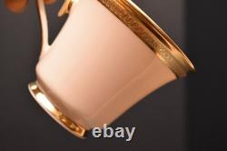Lenox Aristocrat 2 Cups &Saucers Gold Encrusted Teacups