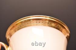 Lenox Aristocrat 2 Cups &Saucers Gold Encrusted Teacups