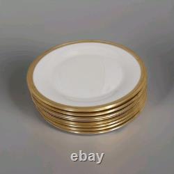 Lenox Aristocrat 48 PC 8sets China Dinner Set White/Gold Plates Cups Saucers USA