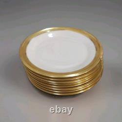 Lenox Aristocrat 48 PC 8sets China Dinner Set White/Gold Plates Cups Saucers USA