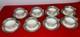 Lenox Autumn Cups & Saucers Gold Backstamp Usa Set Of 8