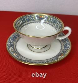 Lenox Autumn Cups & Saucers Gold Backstamp USA Set Of 8
