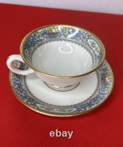 Lenox Autumn Cups & Saucers Gold Backstamp USA Set Of 8
