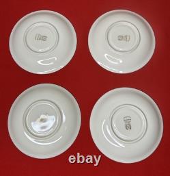 Lenox Autumn Cups & Saucers Gold Backstamp USA Set Of 8