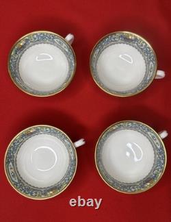 Lenox Autumn Cups & Saucers Gold Backstamp USA Set Of 8
