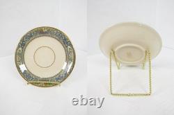 Lenox Autumn (Gold Backstamp) Set of 8 Footed Cups & Saucers