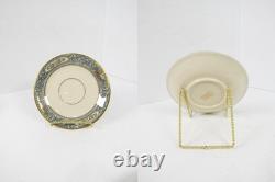 Lenox Autumn (Gold Backstamp) Set of 8 Footed Cups & Saucers