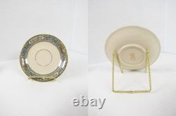 Lenox Autumn (Gold Backstamp) Set of 8 Footed Cups & Saucers