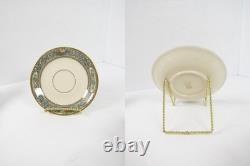 Lenox Autumn (Gold Backstamp) Set of 8 Footed Cups & Saucers