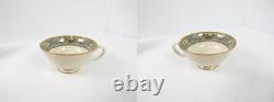Lenox Autumn (Gold Backstamp) Set of 8 Footed Cups & Saucers