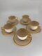 Lenox Presidential Collection Tuxedo In Gold Cups & Saucers Set Of 5