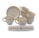 Lenox Tuxedo Gold Set(s) 6 Footed Cup & Saucer Sets Excellent+ 1999 Shape