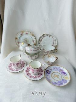 Limoges Cups Saucers Plate Limoges Coalport Bows Ribbons