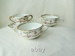 Limoges Cups Saucers Plate Limoges Coalport Bows Ribbons
