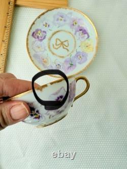 Limoges Cups Saucers Plate Limoges Coalport Bows Ribbons