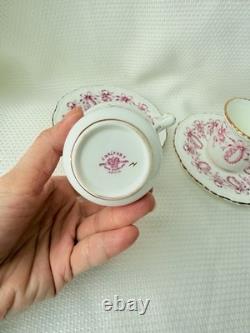 Limoges Cups Saucers Plate Limoges Coalport Bows Ribbons