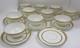 Limoges France Wm Guerin & Co Antique Gold Trim 10 Cups And 10 Saucers