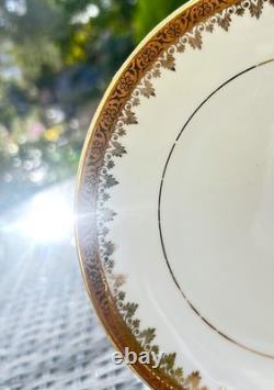 Limoges Gold Encrusted Tea Service for 10 by Lanternier, 41 pcs