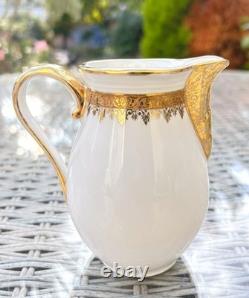 Limoges Gold Encrusted Tea Service for 10 by Lanternier, 41 pcs