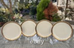 Limoges Gold Encrusted Tea Service for 10 by Lanternier, 41 pcs