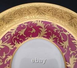 Limoges Hand Painted Gold Encrusted Tea Cup Saucer Set
