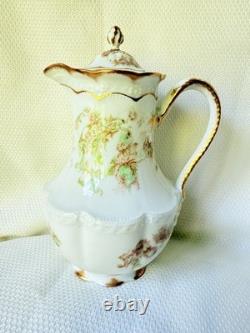 Limoges Haviland Coffee Pot Cups Saucers Antique