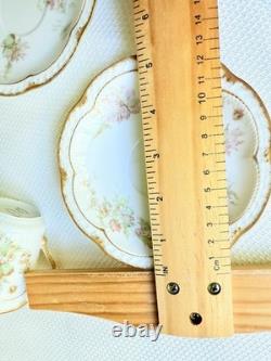 Limoges Haviland Coffee Pot Cups Saucers Antique