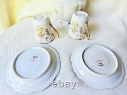 Limoges Haviland Coffee Pot Cups Saucers Antique