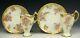 Limoges Marshall Field H-painted Apple Blossoms Gold Chocolate Cups & Saucers B